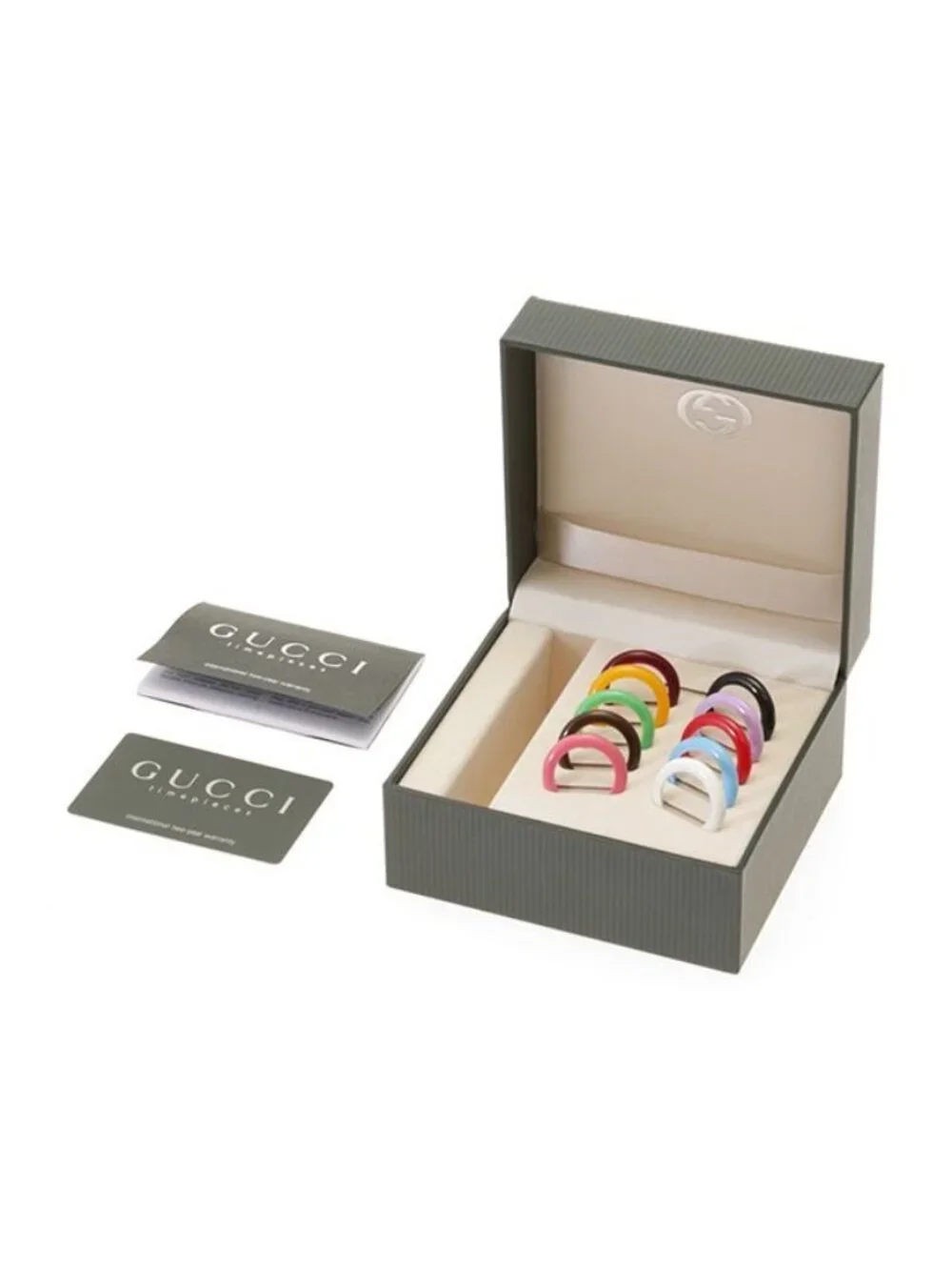 Gucci Change Bezel Watch Stainless Steel White Dial Quartz